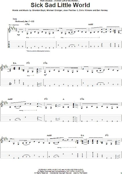open zoom image for Sick Sad Little World - Guitar TAB, New, Main
