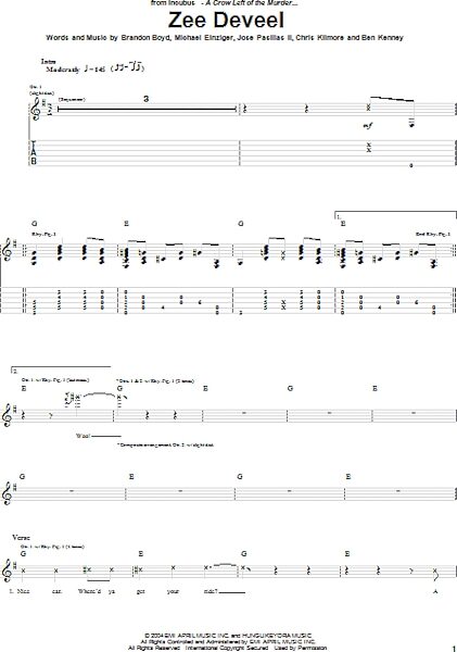 open zoom image for Zee Deveel - Guitar TAB, New, Main