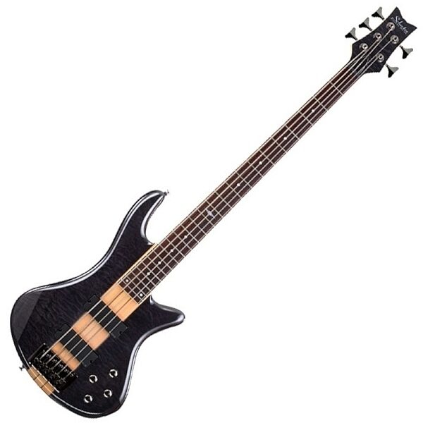 open zoom image for Schecter Stiletto Elite 5-String Electric Bass, See Thru Black