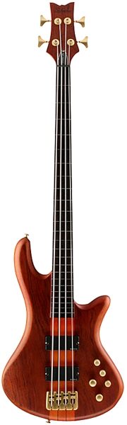 open zoom image for Schecter Stiletto Studio-4 FL Fretless Electric Bass, Honey Satin