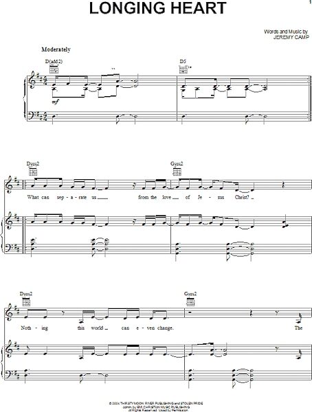 open zoom image for Longing Heart - Piano/Vocal/Guitar, New, Main