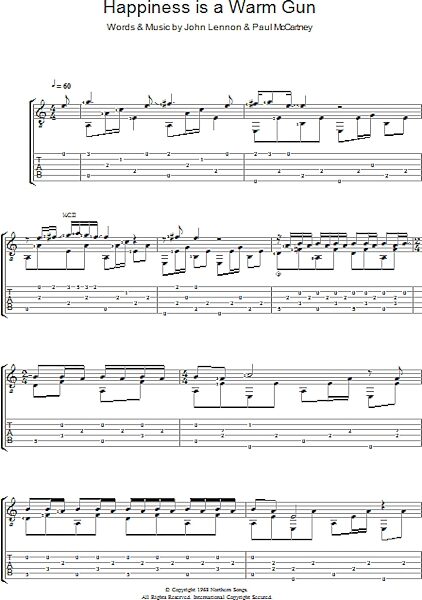 open zoom image for Happiness Is A Warm Gun - Guitar TAB, New, Main