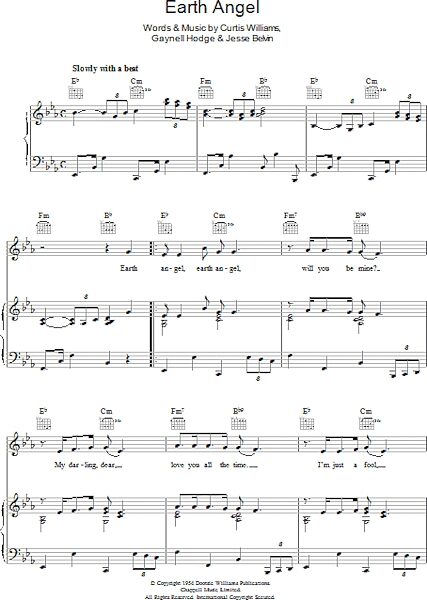 open zoom image for Earth Angel - Piano/Vocal/Guitar, New, Main