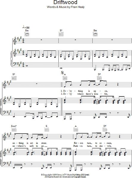 open zoom image for Driftwood - Piano/Vocal/Guitar, New, Main