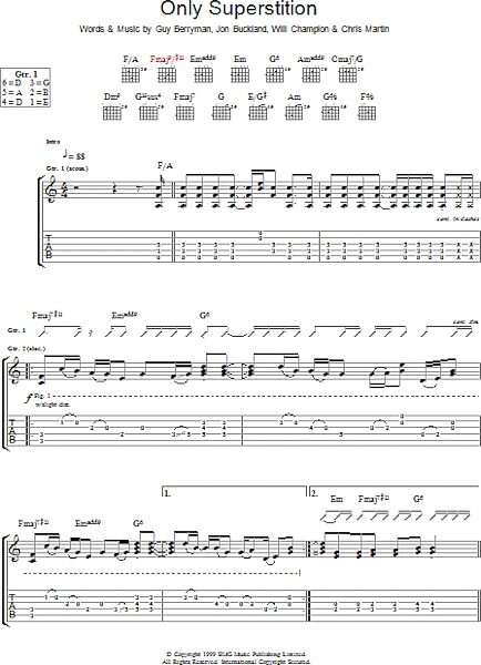 open zoom image for Only Superstition - Guitar TAB, New, Main
