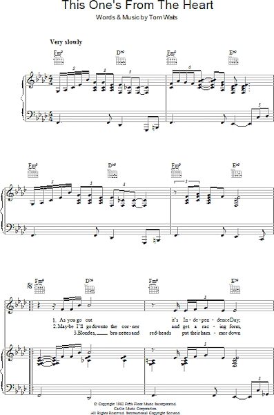 open zoom image for This One's From The Heart - Piano/Vocal/Guitar, New, Main