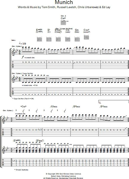open zoom image for Munich - Guitar TAB, New, Main