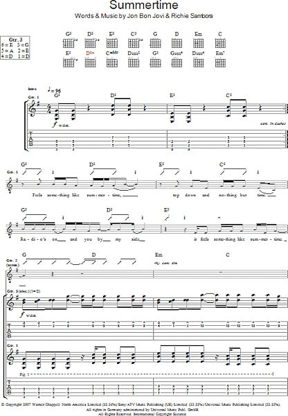 open zoom image for Summertime - Guitar TAB, New, Main