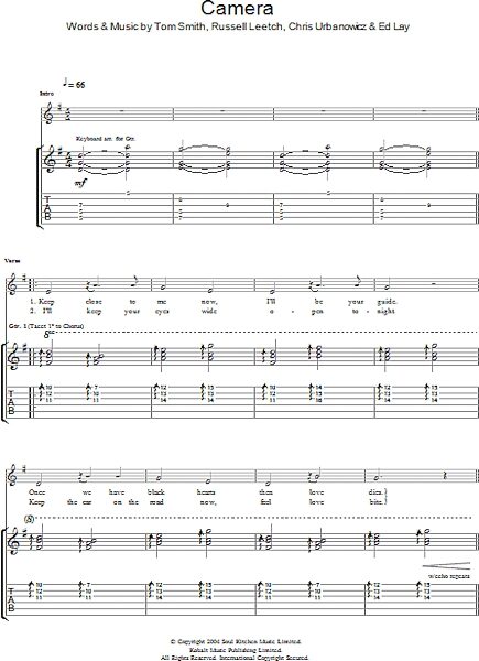open zoom image for Camera - Guitar TAB, New, Main