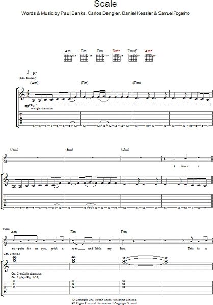 open zoom image for The Scale - Guitar TAB, New, Main