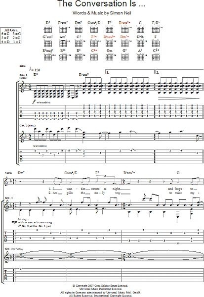 open zoom image for The Conversation Is... - Guitar TAB, New, Main