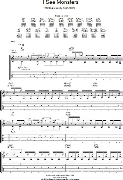 open zoom image for I See Monsters - Guitar TAB, New, Main