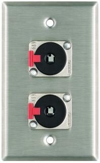 open zoom image for Pro Co WP1007 Wall Plate with Dual 1/4" Female TRS, Main