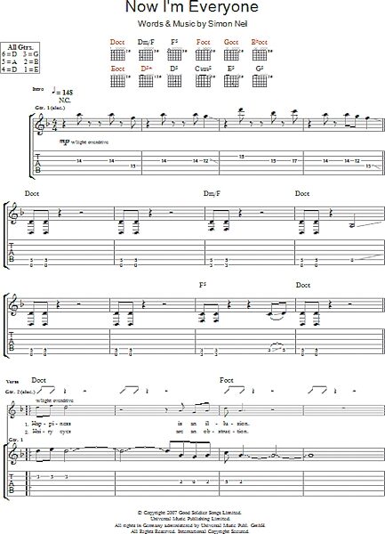 open zoom image for Now I'm Everyone - Guitar TAB, New, Main