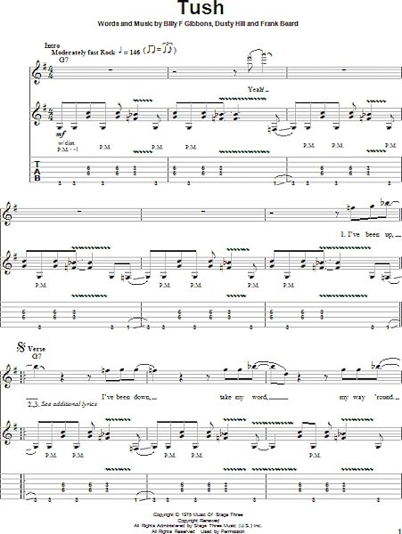 open zoom image for Tush - Guitar Tab Play-Along, New, Main
