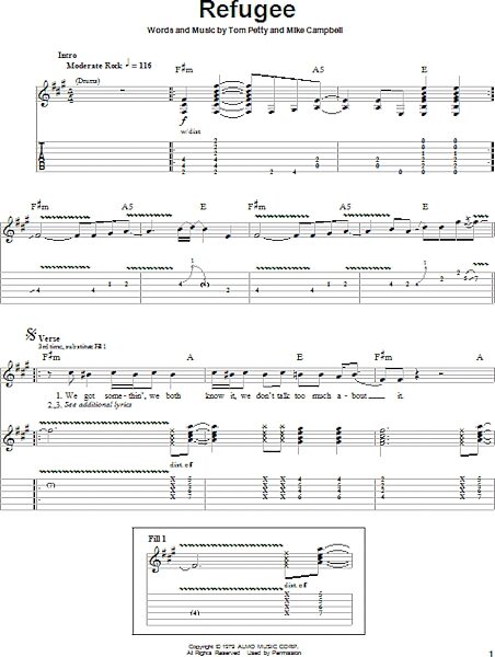 open zoom image for Refugee - Guitar Tab Play-Along, New, Main