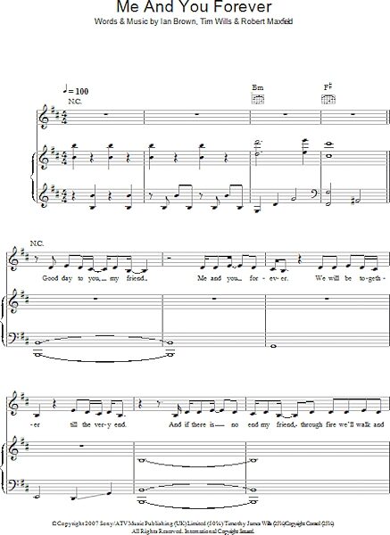 open zoom image for Me And You Forever - Piano/Vocal/Guitar, New, Main