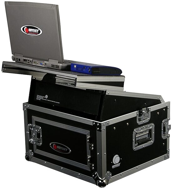 open zoom image for Odyssey FZGS1004 Flight Zone Glide Style Combo Rack Case, Back