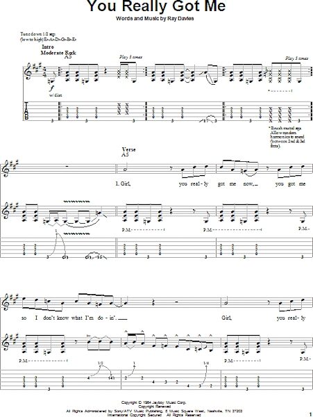 open zoom image for You Really Got Me - Guitar Tab Play-Along, New, Main