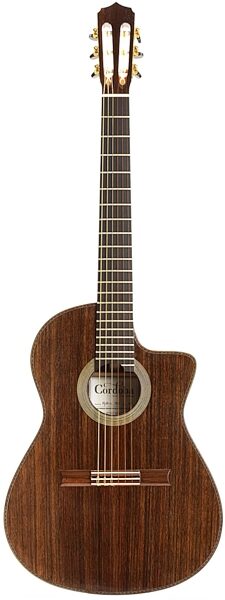 open zoom image for Cordoba Fusion 14 Rose Classical Acoustic-Electric Guitar with Gig Bag, Main