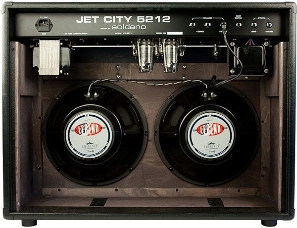 open zoom image for Jet City JCA5212RC Guitar Combo Amplifier Design by Soldano (50 Watts, 2x12"), Rear - Open