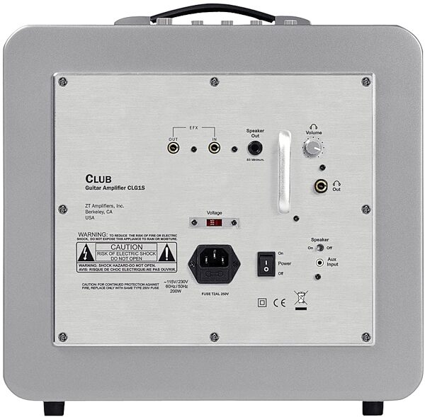 open zoom image for ZT Amplifiers Club 12 Guitar Combo Amplifier (200 Watts, 1x12"), Rear