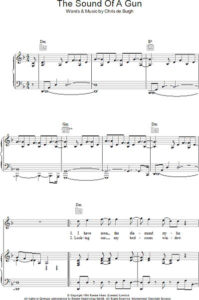 open zoom image for The Sound Of A Gun - Piano/Vocal/Guitar, New, Main