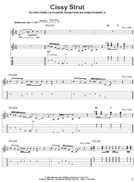 open zoom image for Cissy Strut - Guitar Tab Play-Along, New, Main