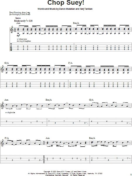 open zoom image for Chop Suey! - Guitar Tab Play-Along, New, Main