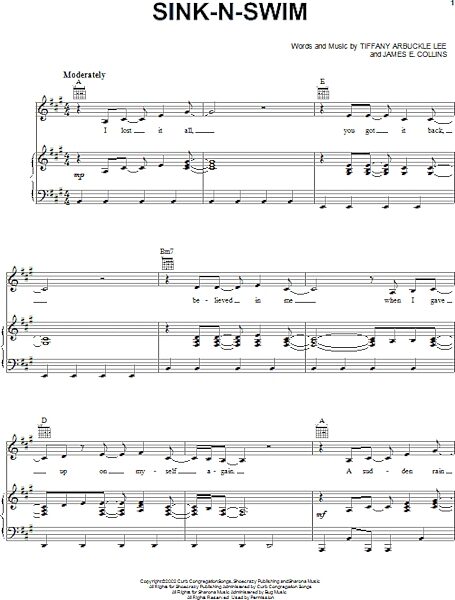 open zoom image for Sink-n-Swim - Piano/Vocal/Guitar, New, Main