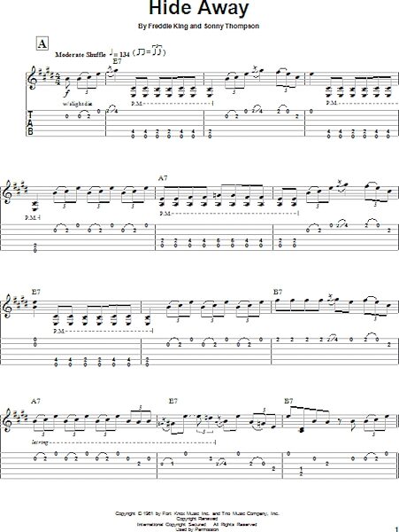 open zoom image for Hide Away - Guitar Tab Play-Along, New, Main