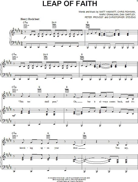 open zoom image for Leap Of Faith - Piano/Vocal/Guitar, New, Main