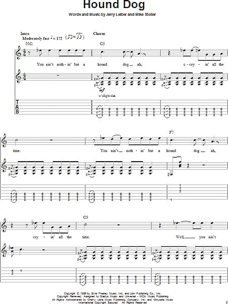 open zoom image for Hound Dog - Guitar Tab Play-Along, New, Main