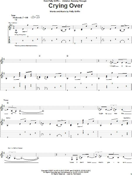 open zoom image for Crying Over - Guitar TAB, New, Main