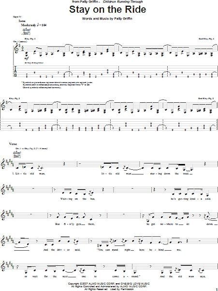 open zoom image for Stay On The Ride - Guitar TAB, New, Main