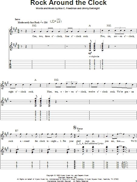 open zoom image for Rock Around The Clock - Guitar Tab Play-Along, New, Main