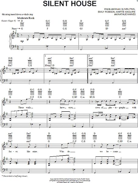 open zoom image for Silent House - Piano/Vocal/Guitar, New, Main
