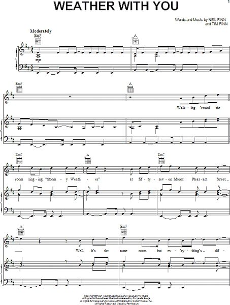 open zoom image for Weather With You - Piano/Vocal/Guitar, New, Main