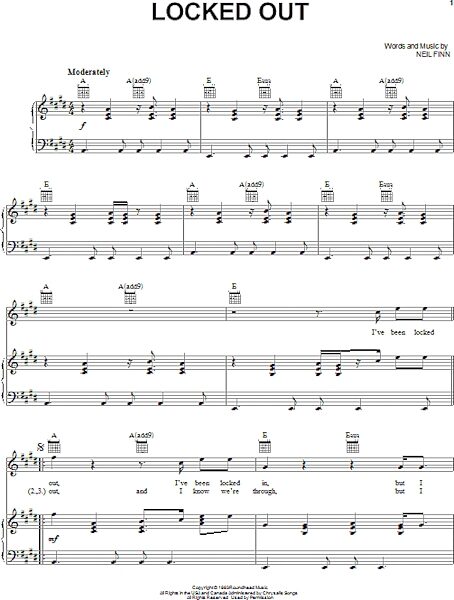 open zoom image for Locked Out - Piano/Vocal/Guitar, New, Main