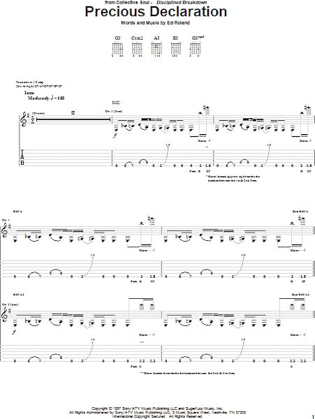 open zoom image for Precious Declaration - Guitar TAB, New, Main