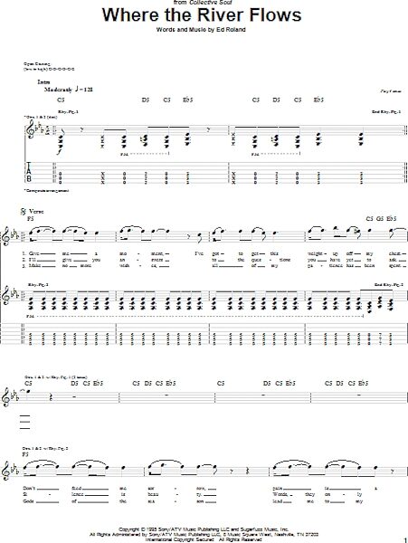 open zoom image for Where The River Flows - Guitar TAB, New, Main