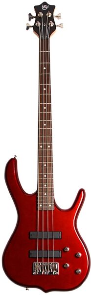open zoom image for Ken Smith Design Burner Standard Electric Bass, Metallic Red