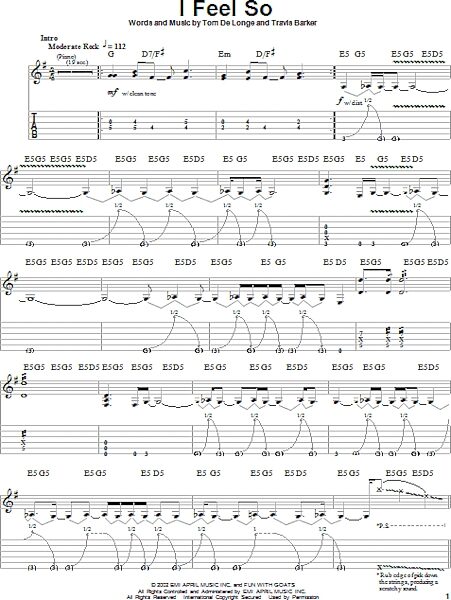 open zoom image for I Feel So - Guitar Tab Play-Along, New, Main