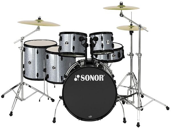 open zoom image for Sonor SSE622 Extreme Blackout 6-Piece Drum Shell Kit, Galaxy Black