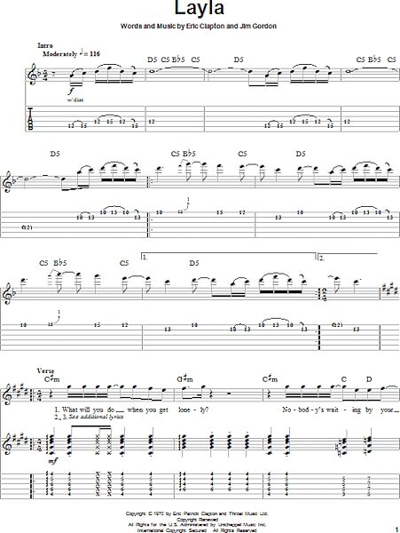 open zoom image for Layla - Guitar Tab Play-Along, New, Main