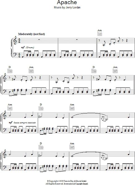 open zoom image for Apache - Piano/Vocal/Guitar, New, Main
