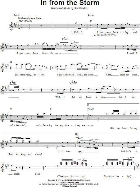 open zoom image for In From The Storm - Easy Guitar, New, Main