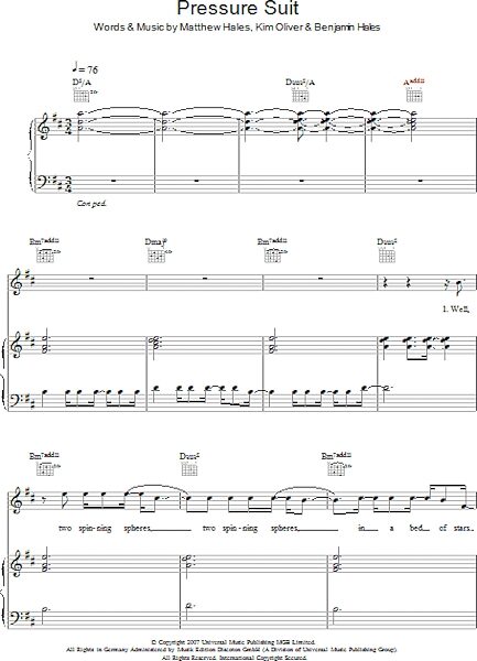 open zoom image for Pressure Suit - Piano/Vocal/Guitar, New, Main