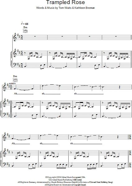 open zoom image for Trampled Rose - Piano/Vocal/Guitar, New, Main