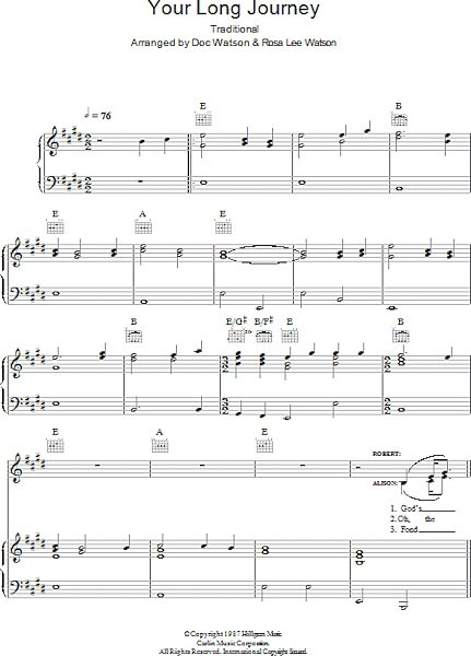 open zoom image for Your Long Journey - Piano/Vocal/Guitar, New, Main